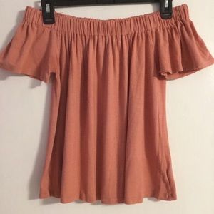 Off the shoulder flowy top